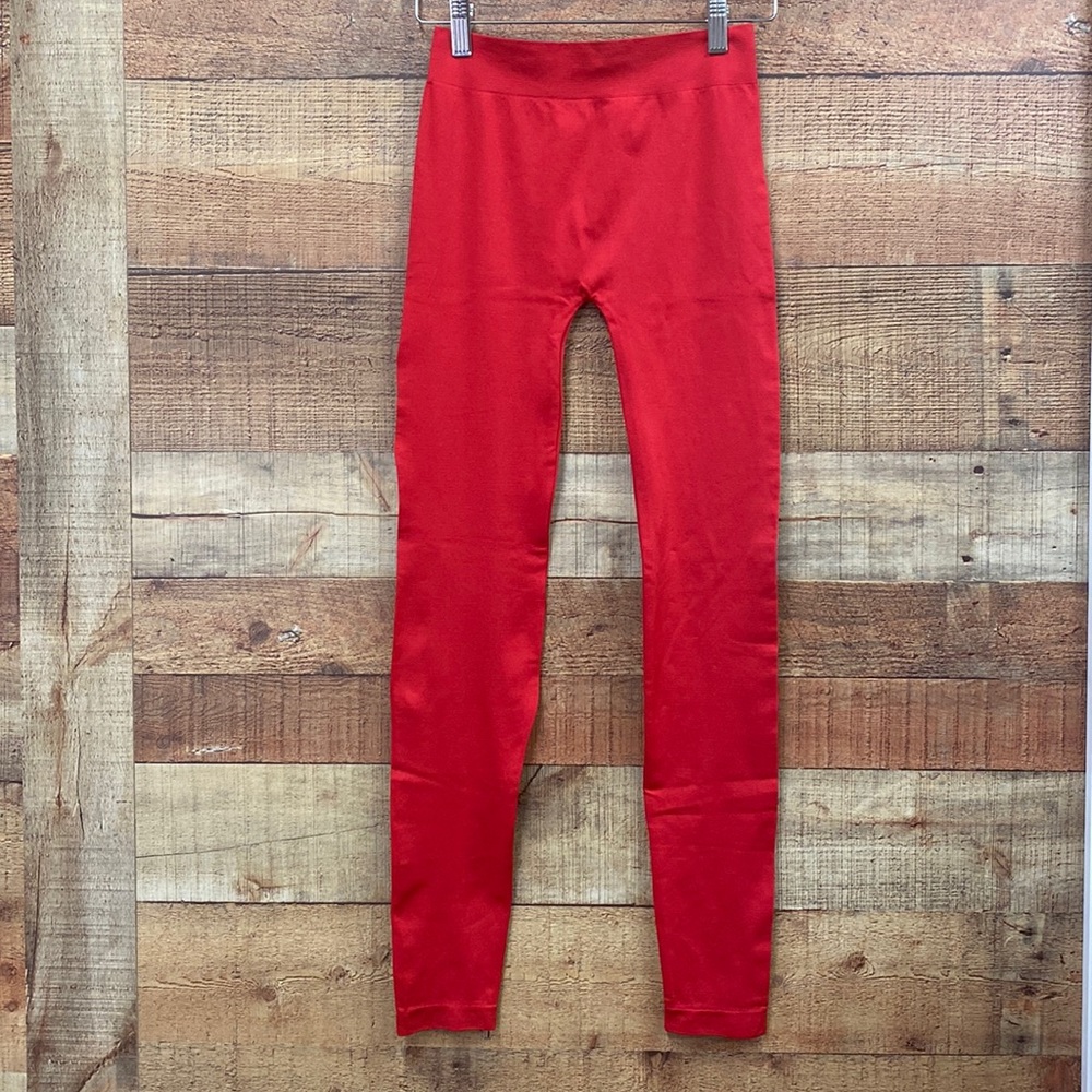 Zenana Outfitters Red Leggings NEW